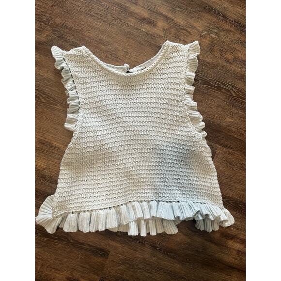 Zara Light Blue Large Women’s Knit Top - Picture 1 of 4